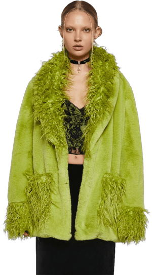 Hours and Hours Faux Fur Coat