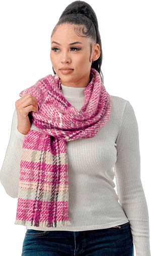 Marcus Adler Women's Plaid Scarf