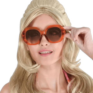 Oversized Amber Sunglasses