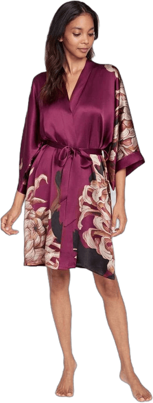 KIM+ONO Silk Kiku Kimono Robe