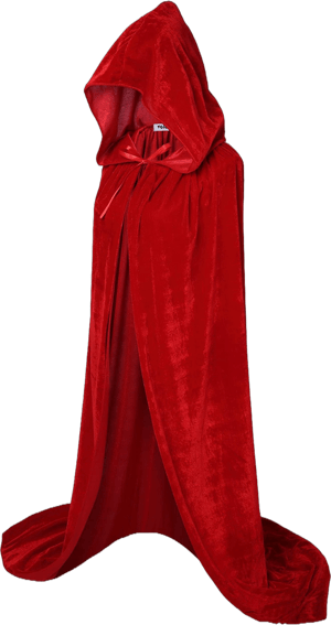 VGLOOK Unisex Adults Hooded Cloak Velvet Cape for Halloween Cosplay Costumes