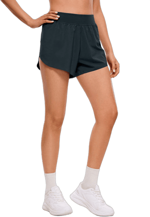 Women CRZ YOGA Mid Waisted Dolphin Shorts 4