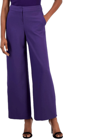 Tahari ASL Women's Crepe Wide-Leg Pants