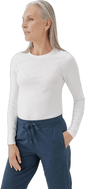 Women's Pact Organic Cotton Cool Stretch Fitted Long Sleeve Tee