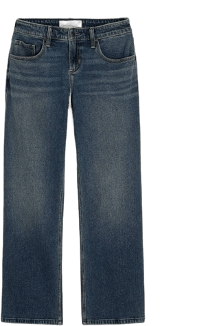 Hollister Women's Low-Rise Relaxed Straight Jeans