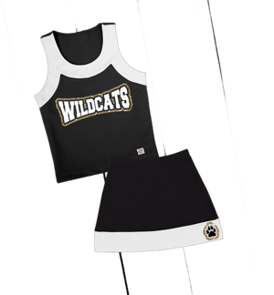 Custom Glitter Cheerleader Uniform