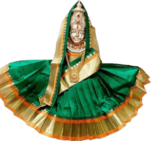 Varalakshmi Goddess Silk Saree