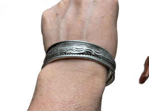 Vintage Tribal Hmong Silver Bracelet