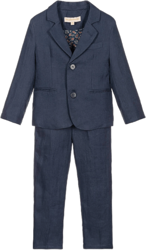 Childrensalon Boys Linen Trouser Suit