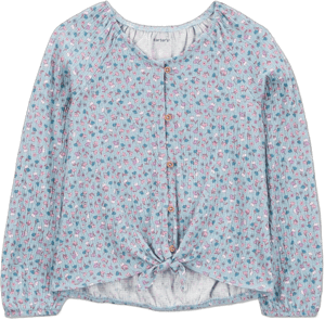 Carter's Little & Big Girls Floral-Print Long-Sleeve Button-Up Top