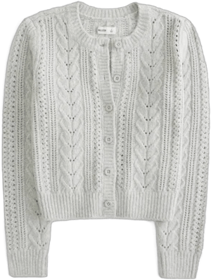 Hollister Women's Comfy Cloud Cable-Knit Cardigan