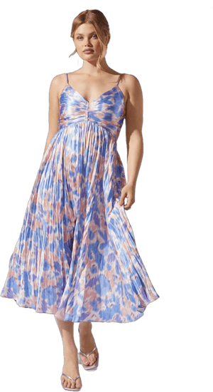 ASTR the Label Maeve Floral Midi Sundress