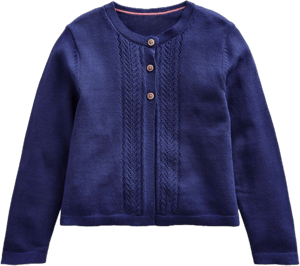 Boden Girls Cotton Pointelle Cardigan