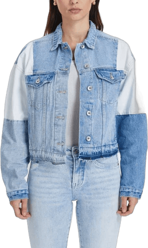 Bayeas Women's Patchwork Denim Jacket