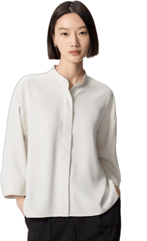 UNIQLO Women's Drape 3/4 Sleeve Blouse