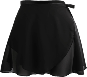 Women's Chiffon Ballet Wrap Skirt with Adjustable Waist Tie