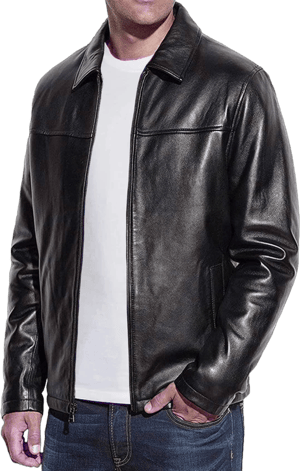 Men's Genuine Lambskin Leather Classic Biker Jacket