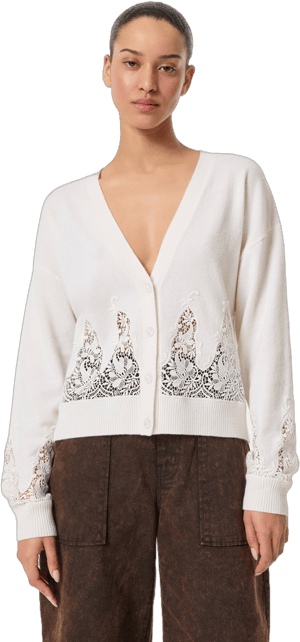 Rhode Marie Lace Embellished Regent Lace Cardigan