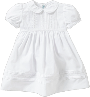 Feltman Brothers Baby Girls Pintucks & Lace Dress