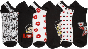 Betty Boop Betty Boop Kisses Womens Ankle Socks