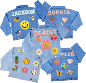 Custom Denim Jacket with Patches