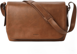 Shinola Runwell Leather Messenger Bag