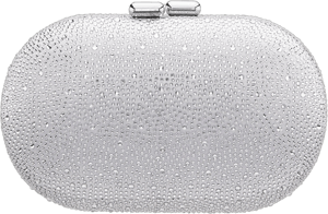 Nina Women's Allover Crystal Oval Minaudiere Clutch