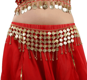 Cielary Coins Belly Dance Hip Scarf Belt Halloween Costume Accessory