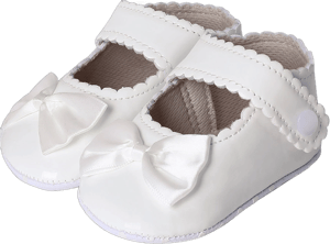 AGJ Baby Girls Baptism Shoes Toddler Bowknot Mary Jane Shoes