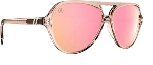 Candy Cove Aviator Sunglasses with Polarized Pink Lenses