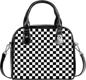 Women's Retro Checker Purse