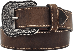 ARIAT Women's Western Leather Belt with Removable Buckle