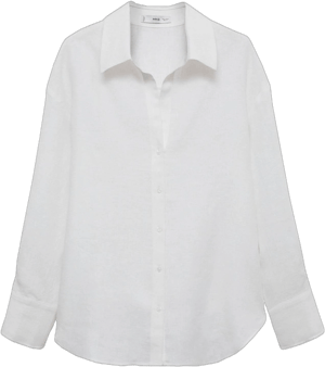 Mango Women's Samari Linen Button-Up Shirt