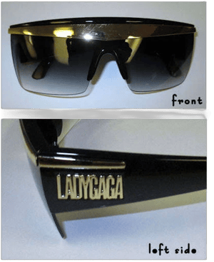 Lady Gaga Men's Logo Sunglasses