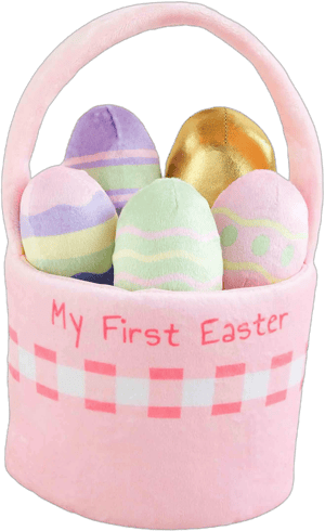 Mud Pie Easter Basket Plush Set