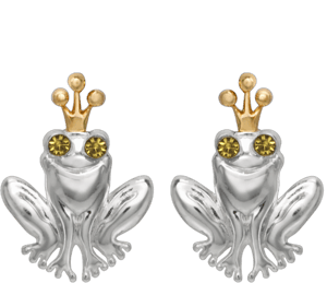 Disney Princess and the Frog Sterling Silver Cubic Zirconia Stud Earrings