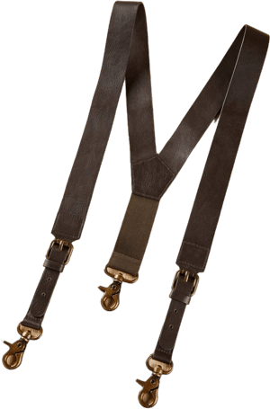 Vermont Country Store Men's Leather Suspenders