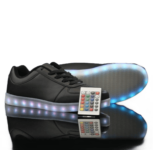 Bright LED Men's Low Top Sneakers