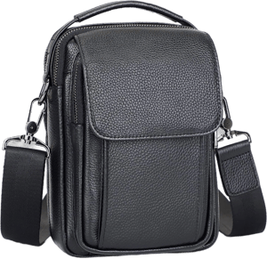 Augus Leather Small Messenger Bag