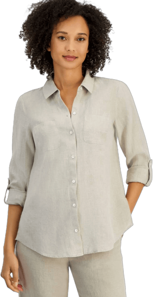 Charter Club Women's Linen Shirt