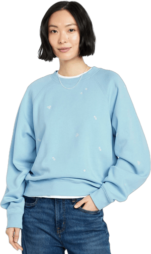 Old Navy Women's Socomfy Graphic Raglan Sweatshirt