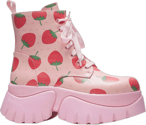 Strawberry Spongecake Monster Boots