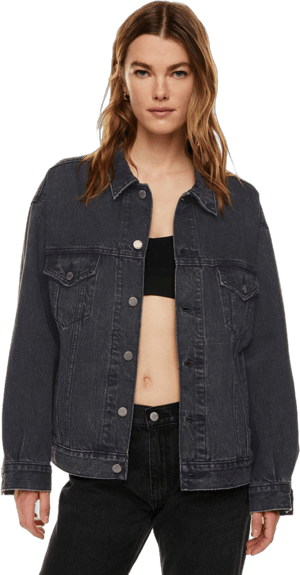 Denim Forum Women's Ali Denim Jacket with Eyeliner