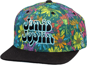 Janis Joplin Rainbow Daisies Snapback Hat