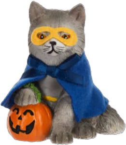 Ganz Costume Pet Superhero Cat Figurine