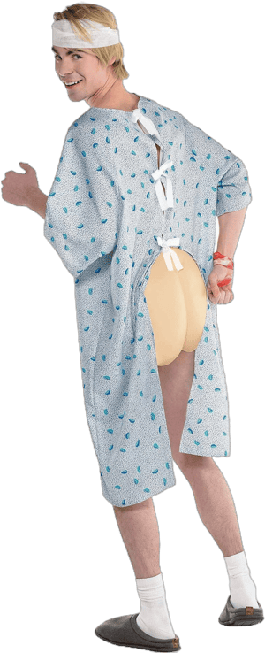 Amscan Men's Open Gown Patient Costume