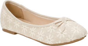 Women's Embroidered Floral Flats