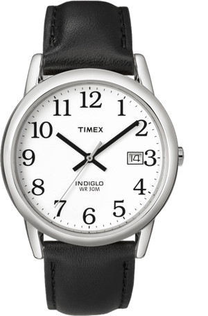 T2H281 Timex Men's White Black Easy Reader Watch