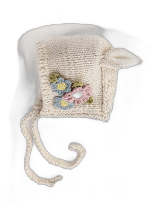 Huggalugs Knit Bunny Bonnet