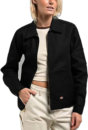 Dickies Womens Eisenhower Unlined Black Work Jacket